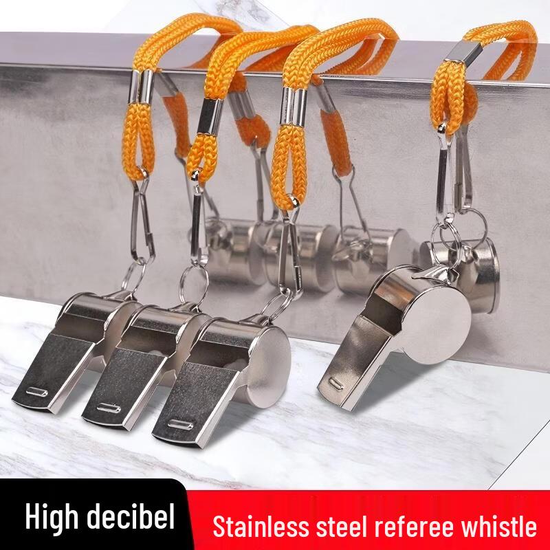 Stainless Steel Sports Whistle for Referees & Coaches