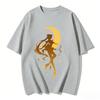 2026 Sailor Moon Tsukino Usagi Fashion Silhouette T-Shirt, Anime Print, Short Sleeve Casual T-Shirt, Matching Clothes for Par