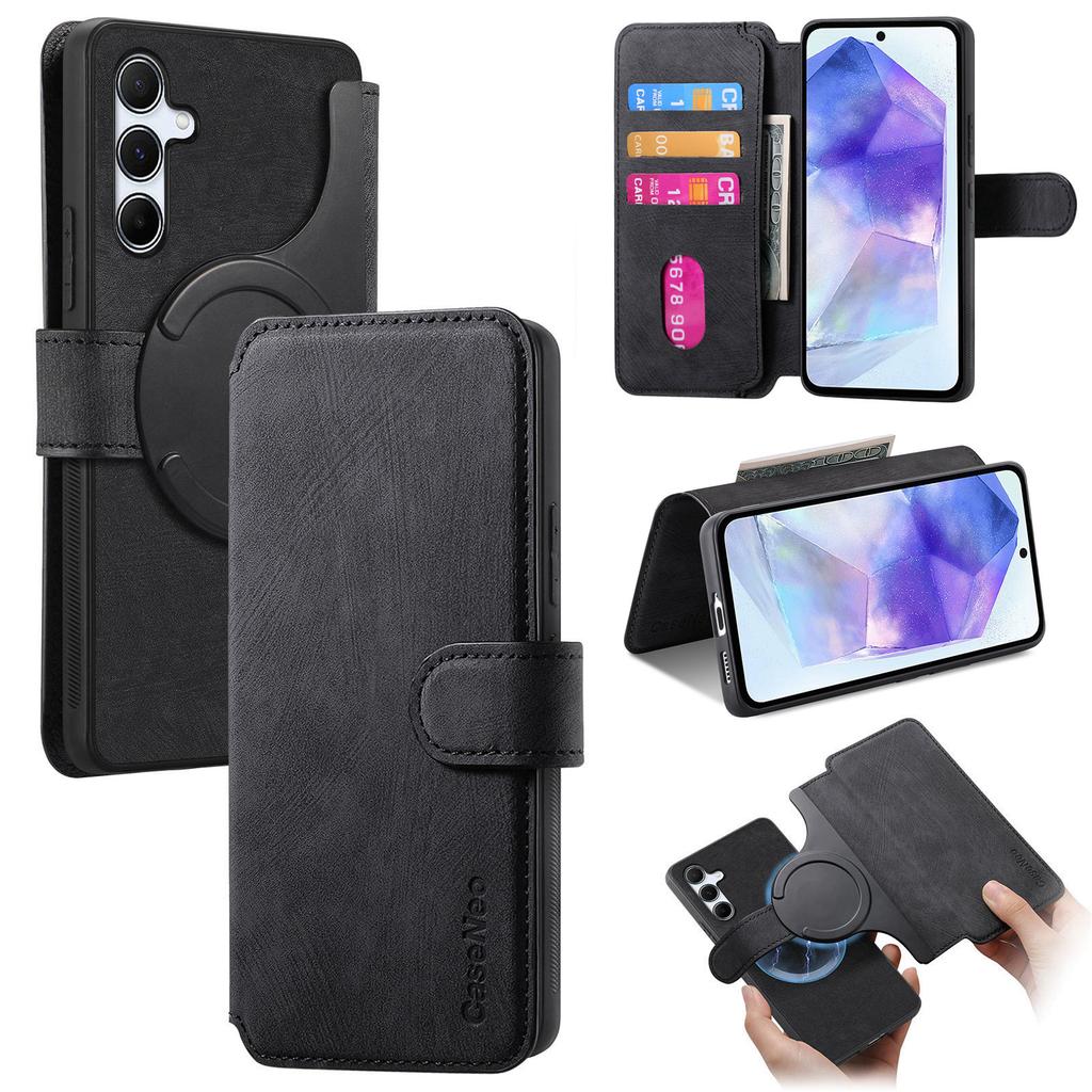 For Samsung Galaxy A55 5G Magnetic Case CASENEO Detachable Leather Phone Wallet Cover