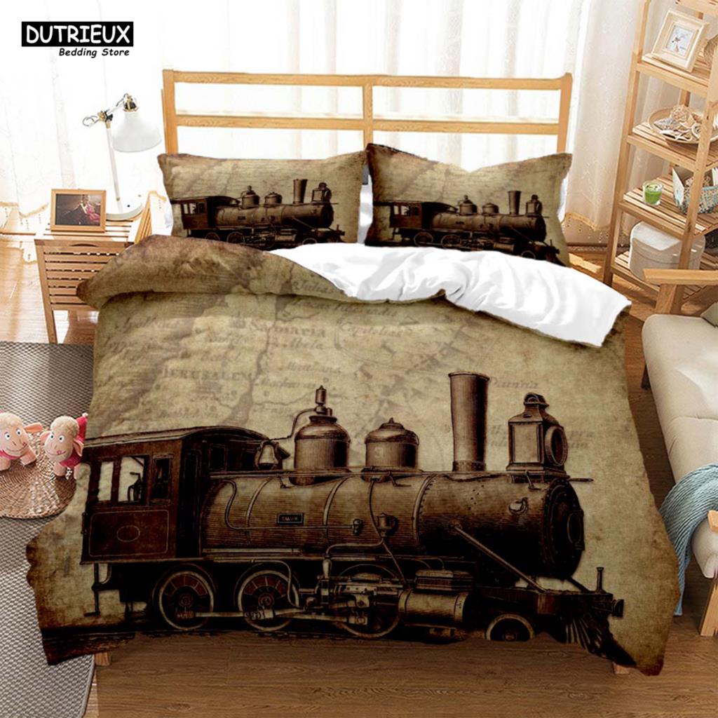 Comforter Vintage Style Navigation Mapprinted Bedding Soft And Comfortable Customizable Comforter Bedding Sets