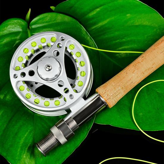 MUQZI Sports Accessory 3/4 5/6 7/8 Aluminum Alloy 2+1BB Bearing Fly Fishing Reel Hand Spinning Wheel