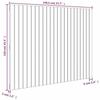 824947 vidaXL Tête de lit murale Noir 146,5x3x110 cm Bois massif de pin