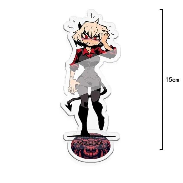 2021 Hot Anime Game Helltaker Standing Card Funny Acrylic Figure Model Desk Decor Stand Sign Fans Collection Prop Halloween Gift
