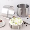 1Pcs Stainless Steel Telescopic Mousse Ring Circle Mold Rustproof Adjustable Mousse Cake Ring For Easy Release Baking Ring Tools