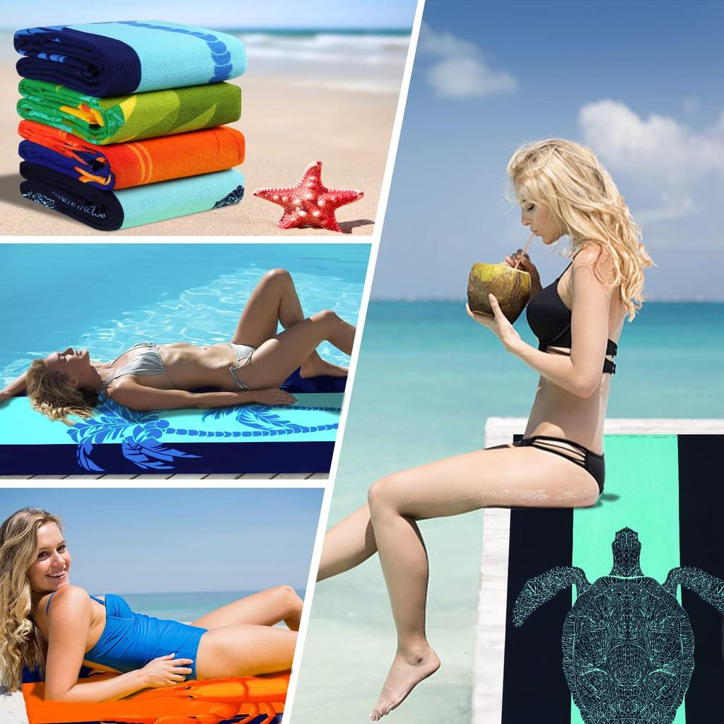 Mikrofaser Strandtuch Exquisite Drucke Dünn Schnelltrocknend Saugfähig Übergroßes Handtuch für Strand Schwimmen Camping Yoga Bad Sport