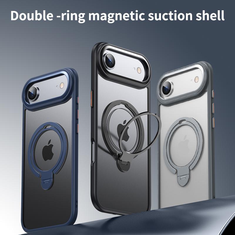 For iPhone 17 Air Phone Case Compatible with MagSafe Kickstand Matte Back Cover