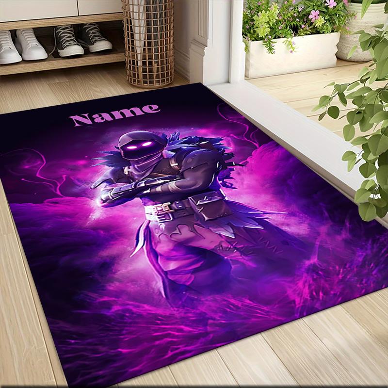Custom Name Arsenal Roses Artwork Carpet Rug Customizable Soft Washable Anti-Slip Home Living Room Sofa Mats Personalized Rug. 0909140