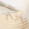 New Vintage Baroque Pearl Bow Earrings for Women Trend Geometric Oval Bead Stud Earrings Temperament Elegant Jewelry Party Gifts