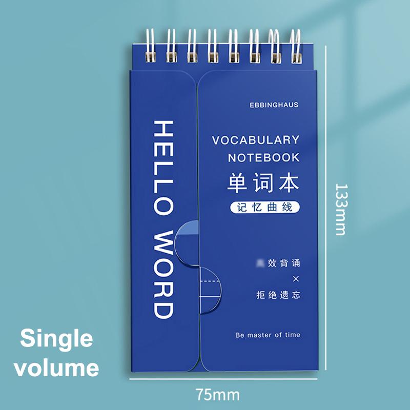Portable Mini Notebook Pocket Vocabulary Word Book Spiral Notebook Languages Learning Word Check Book School Stationery