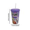1PC Kpop Demon Hunters Officially Licensed PVC Straw Cup Large Capacity Stylish Leak-Proof Drinkware Birthday Chrismas Durable Gift