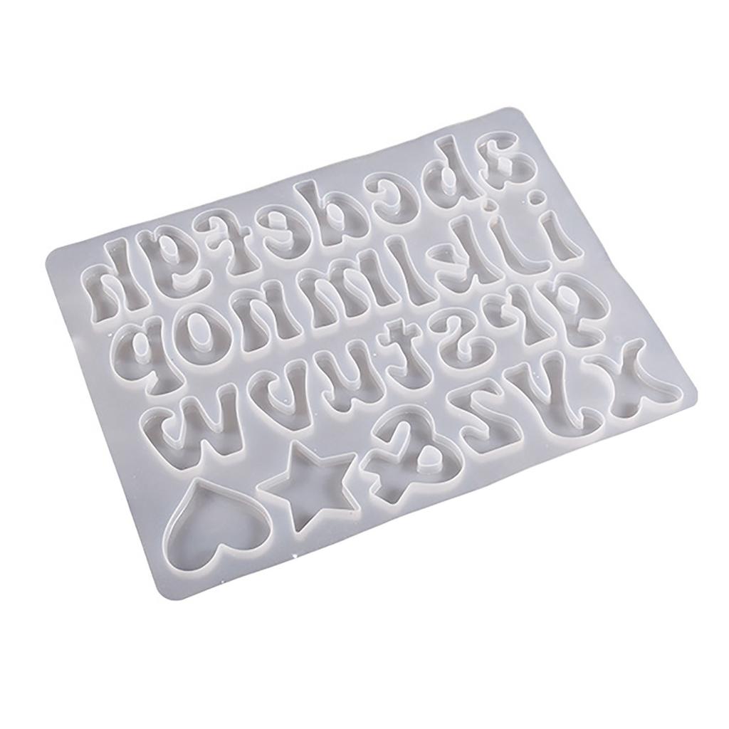 Alphabet Number Keychain Casting Mold Jewelry Craft Tools for Making Ornaments