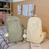 Schultasche Niedlich College Schultasche Weiblich Japanisch ins Kariert Mädchen Harajuku Mittelschulrucksack Highschool-Schülerrucksack