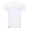 Li-Ning Color Block Striped Sports Quick-Dry Breathable V-Neck Short Sleeve T-Shirt Unisex Tops White AAYT779