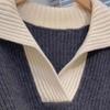 Sweater for Women Autumn Winter Thickened Warm Knitted V Neck Stretchy Long Sleeve Sweater Tops