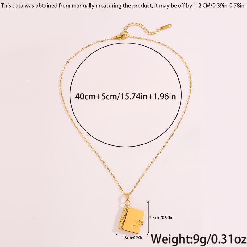 Titanium Steel Love Letter Pendant Necklace for Couples - Clavicle Chain for Girls.