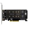 Carte d'extension PCIExpress X8 pour 2 contrôleurs RAID M.2 NVME Carte de division PCIE 2 ports NVME M KEY pour 2230 2242 2260 2280 22110