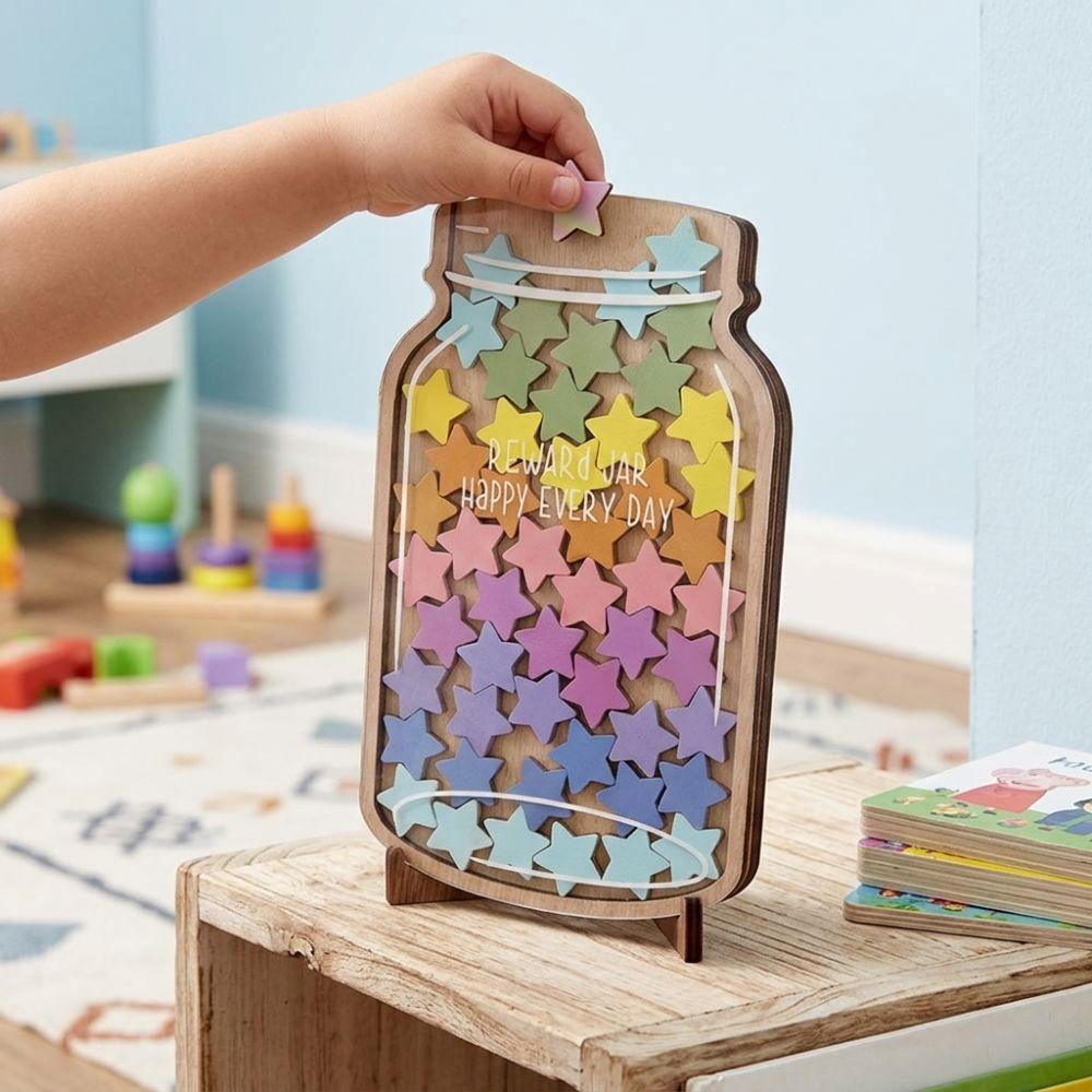 Interactive Star Reward Jars with 45 Stars Self-discipline Reward Bottle Back To School Gifts