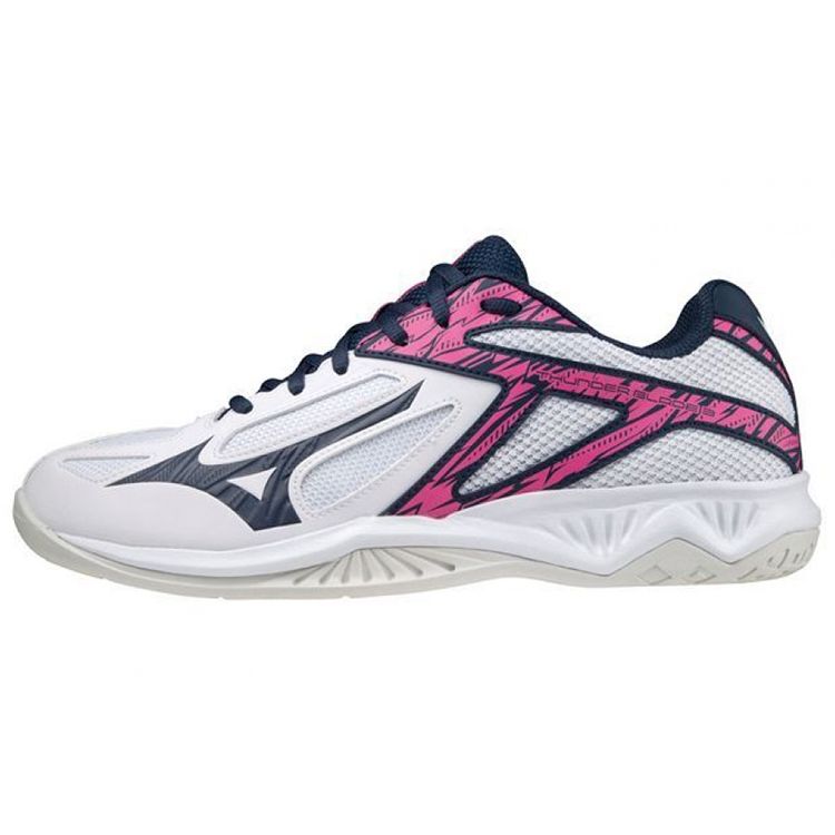 

Mizuno Thunder Blade 3 Durable Low-Top Volleyball Training Shoes Unisex Shoes White Blue Pink V1GA217014 41