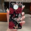 For Honor X50 5G Case Luxury Flower Painted Cover Clear Soft Silicone Phone Case For Honor X 40 50 X40 X50 5G Back Covers Bumper