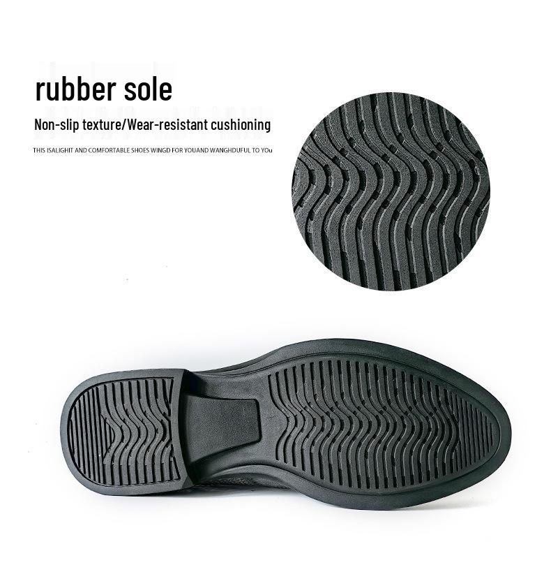 Men's Summer Mesh Leather Brogue Shoes: Casual, Business, British Style, Lace-Up, Wedding-Ready