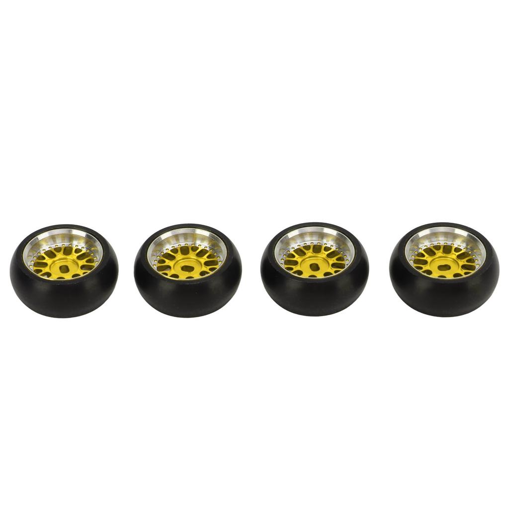 4pcs 16 Pairs RC Tire Aluminum Alloy Improving Stability Glossy for 128 RC Drift Tire for K969 for