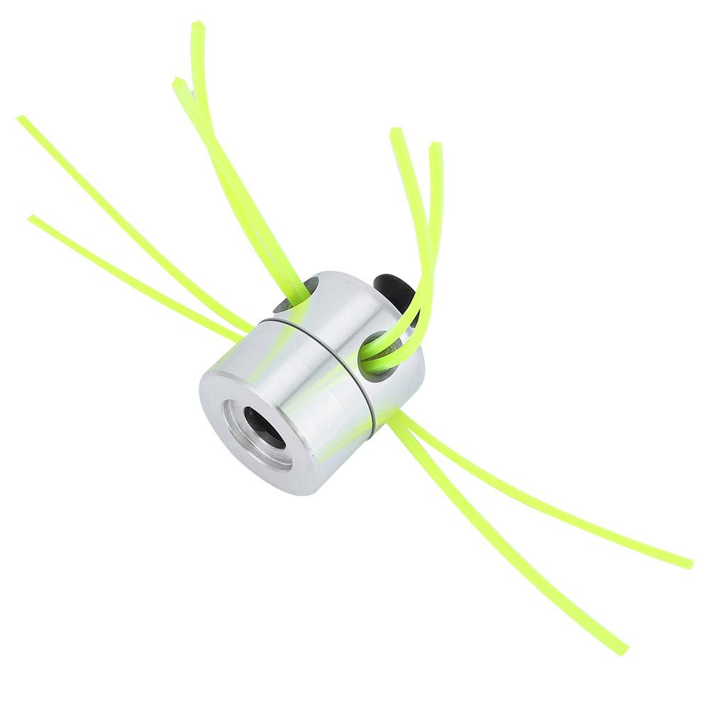 Lawn Mower Aluminum Grass Trimmer Head with Nylon Trimming Line Set Replacement Parts