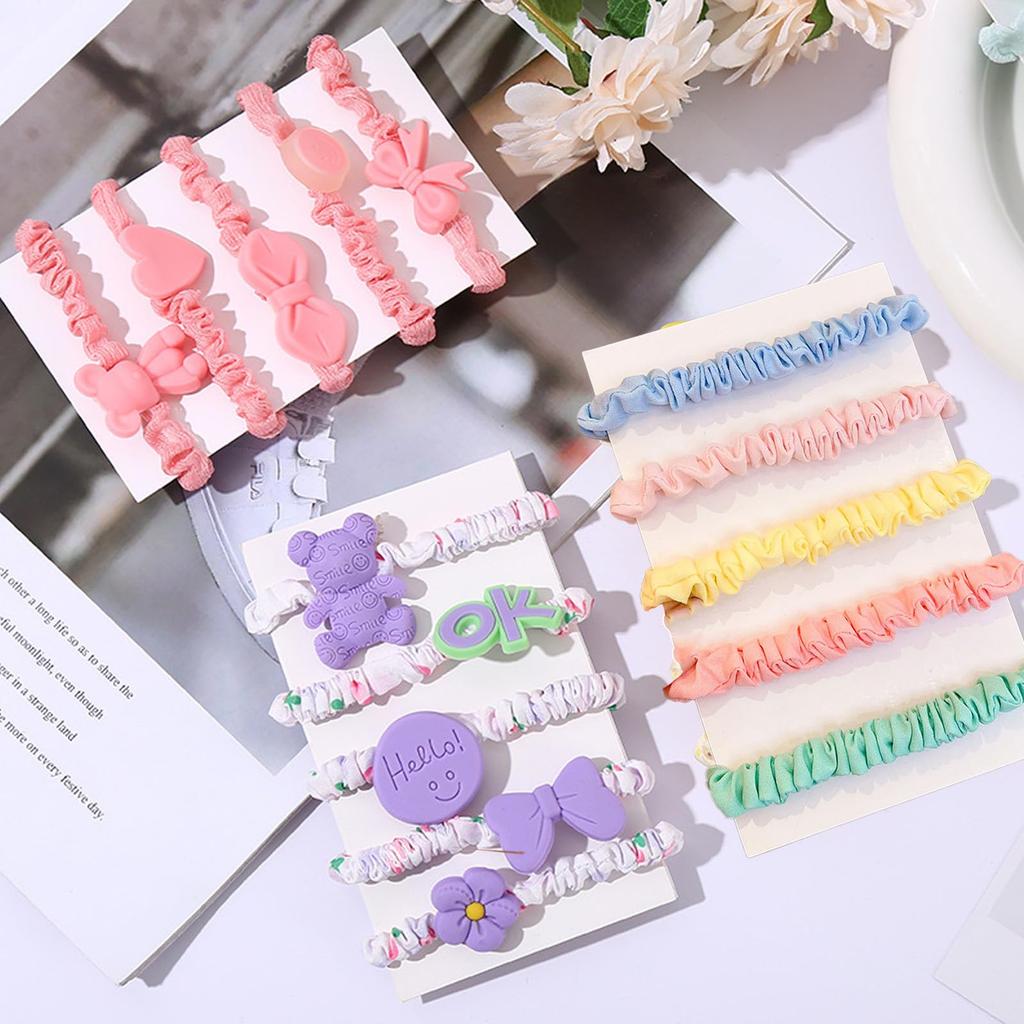 Scrunchie Stretchy Highly Cute Hair Cute Trendy Hair Clips for Gentle Hair Care Kids' Hairbands, Hairbands, Resilient, Accessories, Designs, Buns,