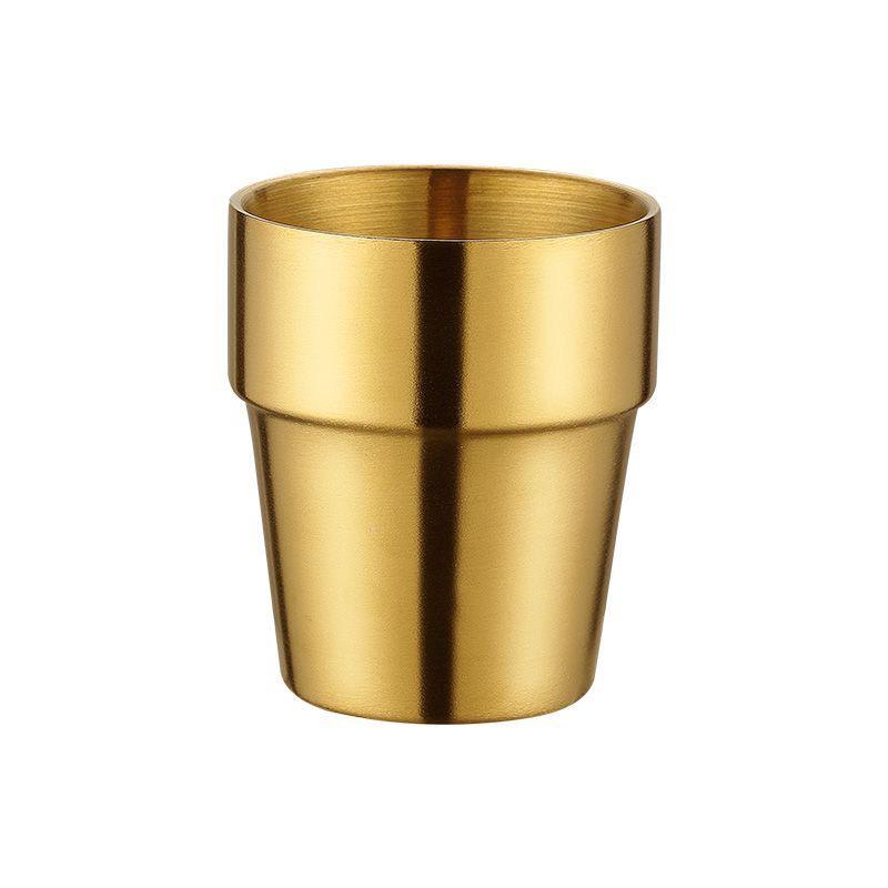 Korean Style Double Layer Insulated 304 Stainless Steel Cup for Water, Tea, Coffee, Beer, and Cold Drinks