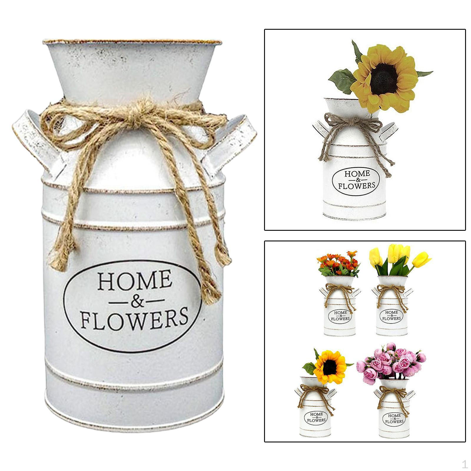 

Цветочный горшок-кашпо с ручками для использования в саду, ваза-бидон для молока для хранения B