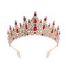 Corona da sposa Accessori per capelli in lega Abito da sposa Fascia con strass Corona elettrolitica Cena Copricapo da sposa in metallo