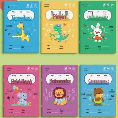 Quaderno di Esercizi Pinyin e Matematica Tian Zi Ge per Bambini della Scuola Primaria