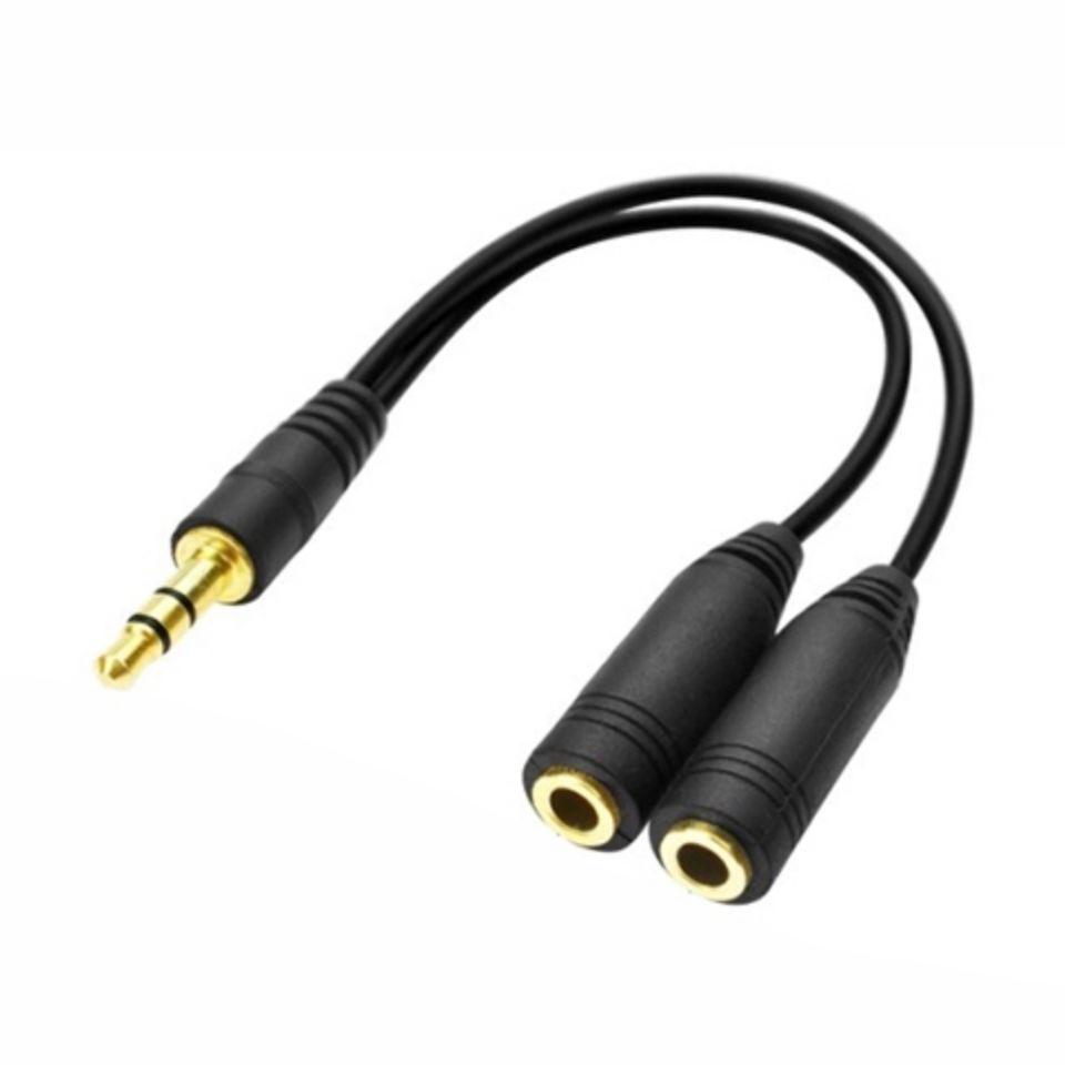 3.5mm Headphone Splitter Cable: 1-to-2 Audio Adapter for Shared Listening