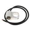 12v 10A waterproof Motorcycle CNC Aluminium Alloy Switches 1inch 25mm Handlebar Headlight Switch with Indicator Light (Chrome)
