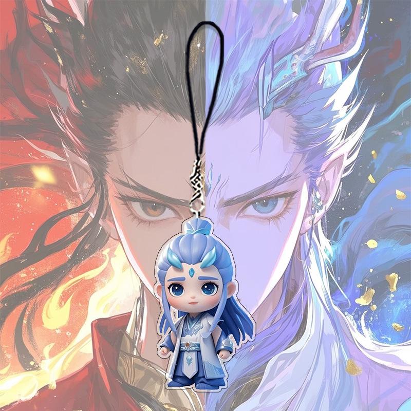 

Подвеска в виде торта-лотоса Nezha 2 Devil, детский морской мультфильм, аниме, дорогая цепочка для мобильного телефона Nezha Ao Bing, подвеска