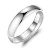925 Sterling Silver Smooth Rings High Quality for Women's Temperament Banquet Wedding Jewelry Anniversary Gift