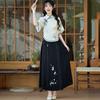 Daily Republic of China style new Chinese Suzhou cheongsam improved young women's high-end top two-piece skirt spring and summer wear