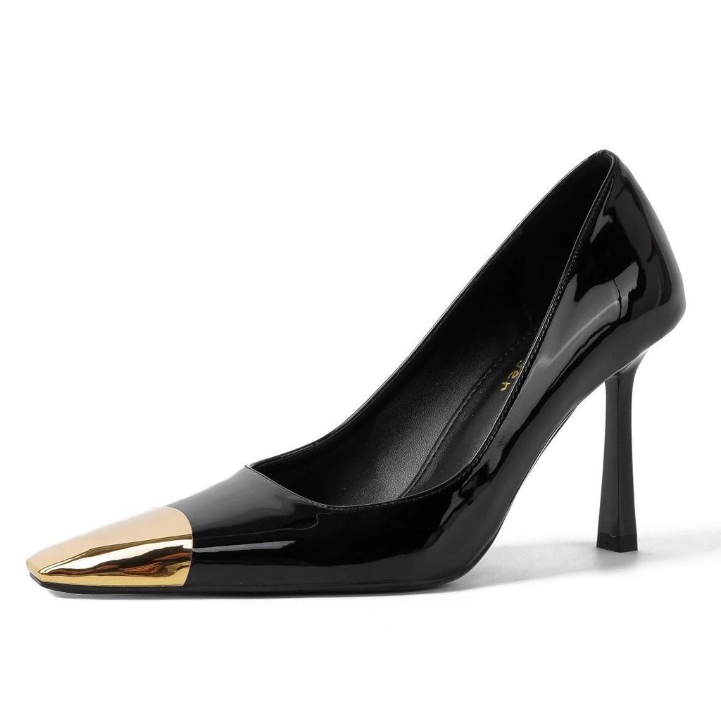 Fashion Exclusive Slim Fit High Heels for Summer 2024, Fashionable and Sexy Anti Slip High Heels, Leather Suede Luxury Brand High Heels