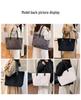 Korean Style Large Capacity Corduroy Tote - Autumn/Winter Fashion Commuter Shoulder Bag