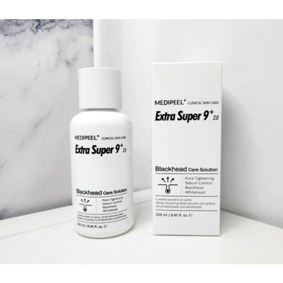 Medi-Peel Extra Super 9 Plus 2.0 Original sebo emolliente, effetto acqua, rimozione punti neri, chiave per imbrogliare i pori, desquamazione sebacea, cura sebacea, 2 pz.. da 250ml