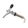 Rubinetto per Birra Regolabile con Stelo da 4 pollici Cromato Controllo del Flusso Rubinetto per Birra Homebrew Kegerator Rubinetto per Birra alla Spina