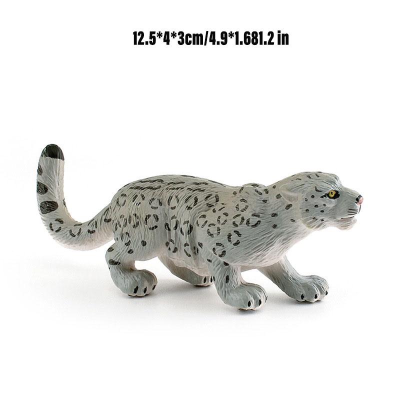 Realistic Leopard Model Toy Plastic Desktop Decoration 5-12.5cm Length 4-9.5cm Height