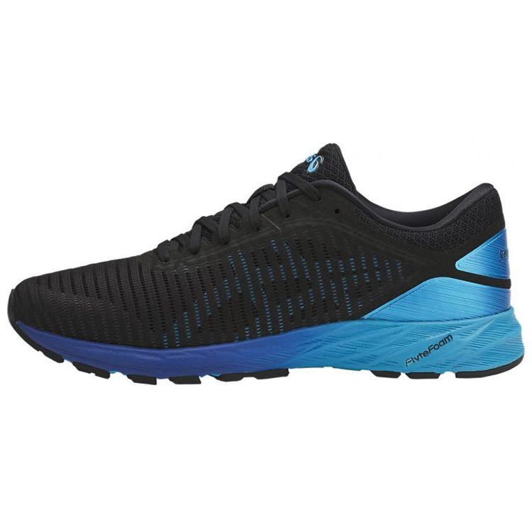 Asics Dynaflyte 2 Скругленный носок На шнуровке Устойчивые к скольжению Прочные Дышащие Низкие Повседневные Беговые кроссовки Мужские кроссовки Черный Синий T7D0N-9041 43.5
