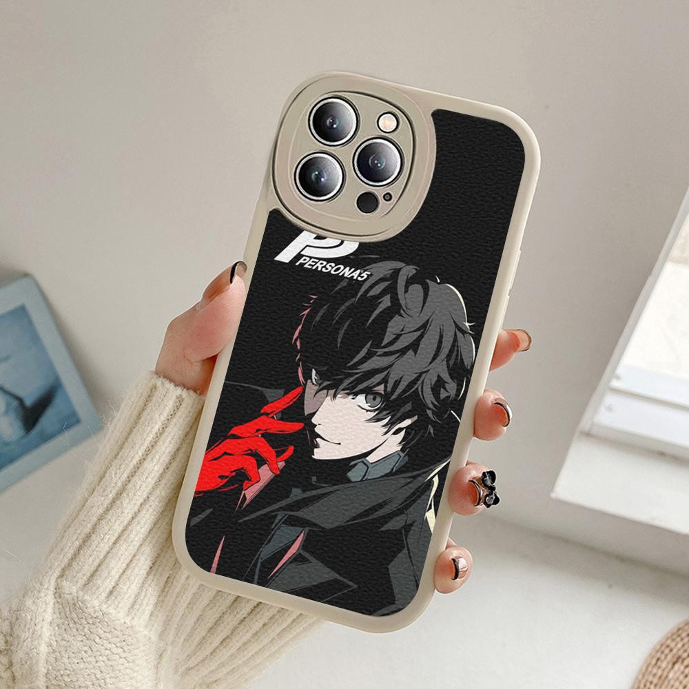 For Iphone Persona 5 Phone Case for Iphone 14 13 11 12 Pro MAX 13 12 MiNi 7 8 plus iphone 14 XS XR Lambskin Protective Covers