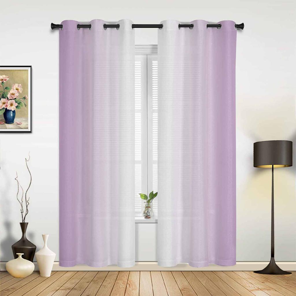 Tende Sfumate Rosa Bianco per Camera da Letto Soggiorno Tendaggi Cucina Camera dei Bambini Tenda per Finestra Arredamento Moderno per la Casa