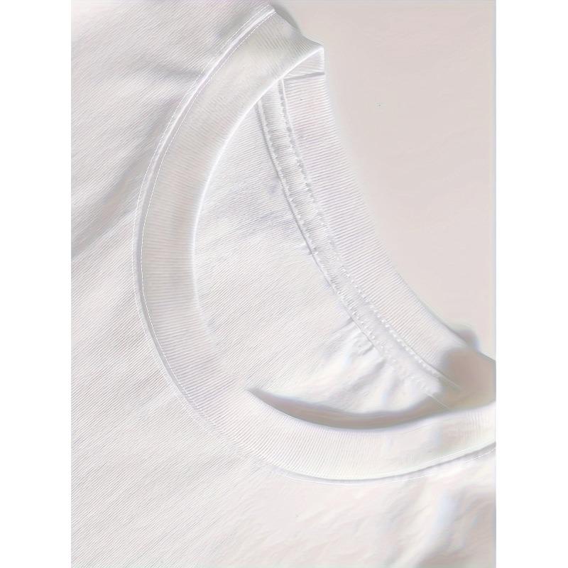 European Size Summer Flower Strawberries Print T-Shirt, Short Sleeve Crew Neck Casual Top for Summer& Spring, Women'S Clothing