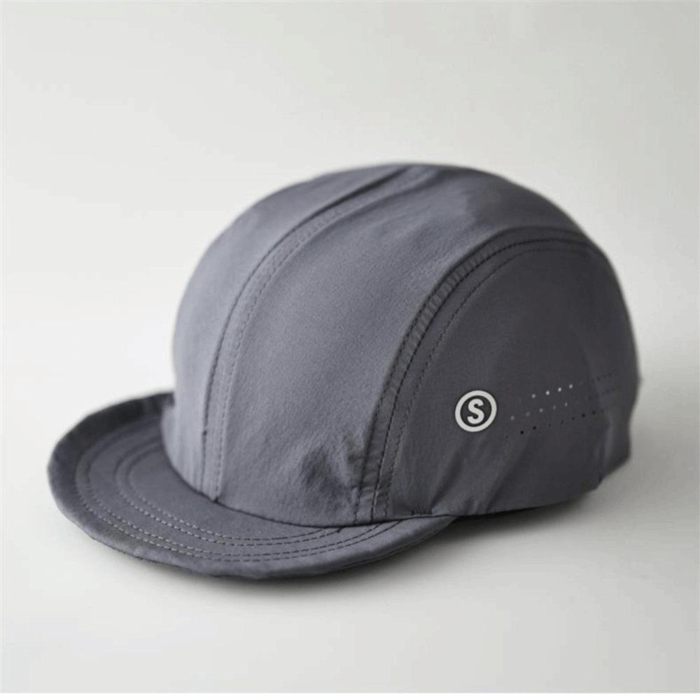 Solid Color Mesh Baseball Cap Adjustable Soft Top Quick-Drying Sunshade Cap Breathable Soft-Brimmed Outdoor Running Cap Unisex