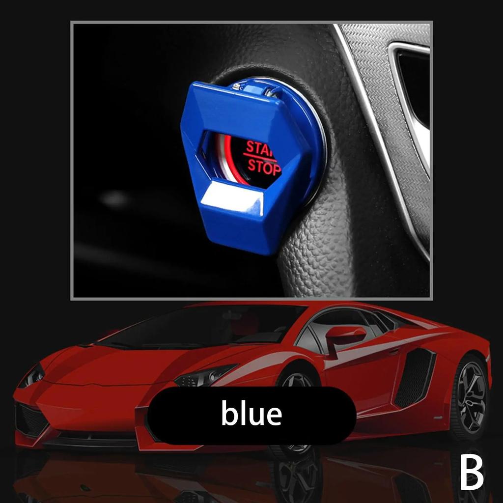 Car Engine Start Stop Switch Button Cover Decorative Push Button Protection Case For Ford ST Line Fiesta Focus Mondeo Edge Kuga