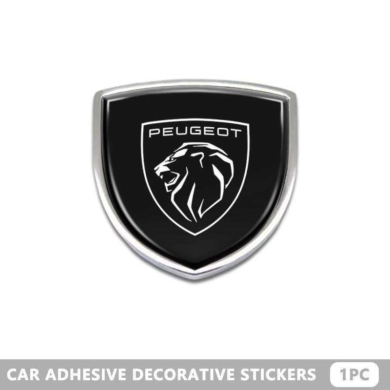Metal Car Emblem Window Trunk Decorative Decals Auto Sticker Accessories For Peugeot 107 106 205 4008 301 607 407 508 2008 5008