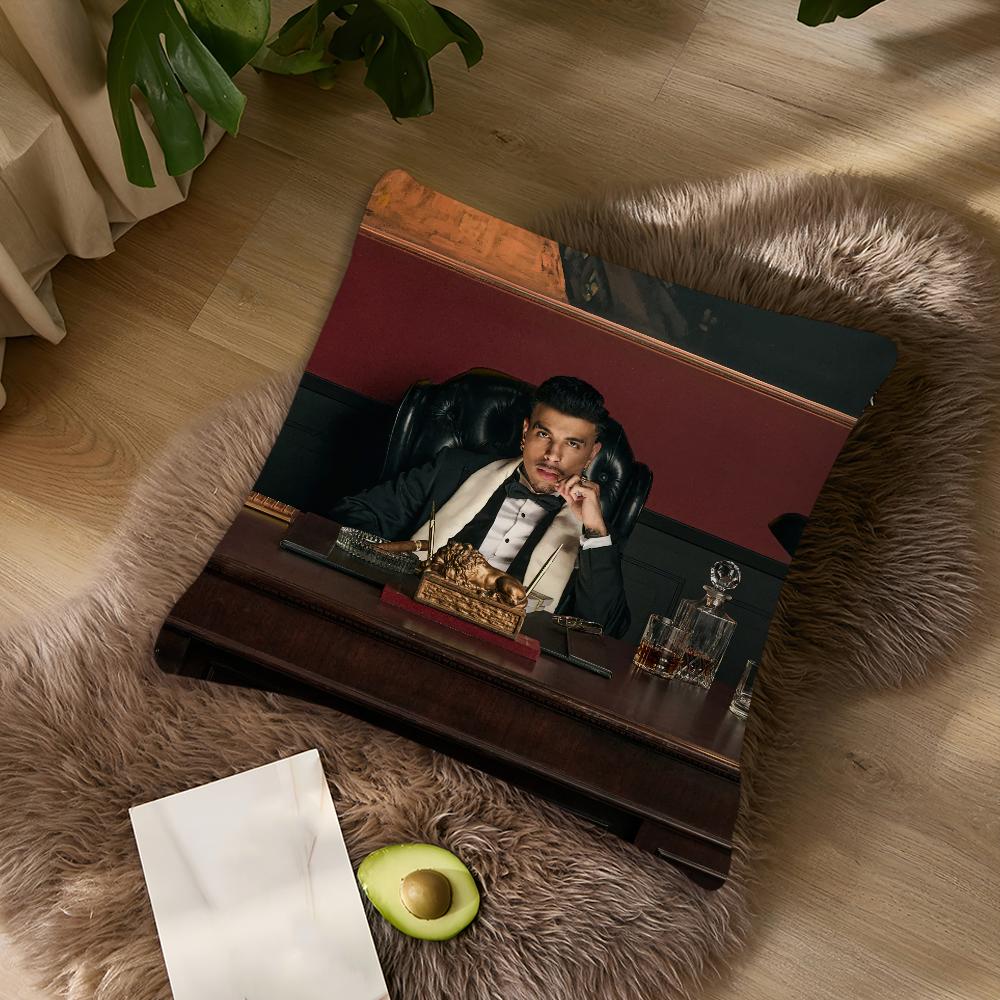 Singer Rauw Alejandro Nuestra Cushion Cover Living Room Accent Couch Back Support Square Lounge Restful Nap Companion Pillow Cas