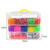 Kit Braccialetti Fai-da-te con 15.000 Elastici Arcobaleno per Bambini - Set Creativo Educativo a Tre Strati